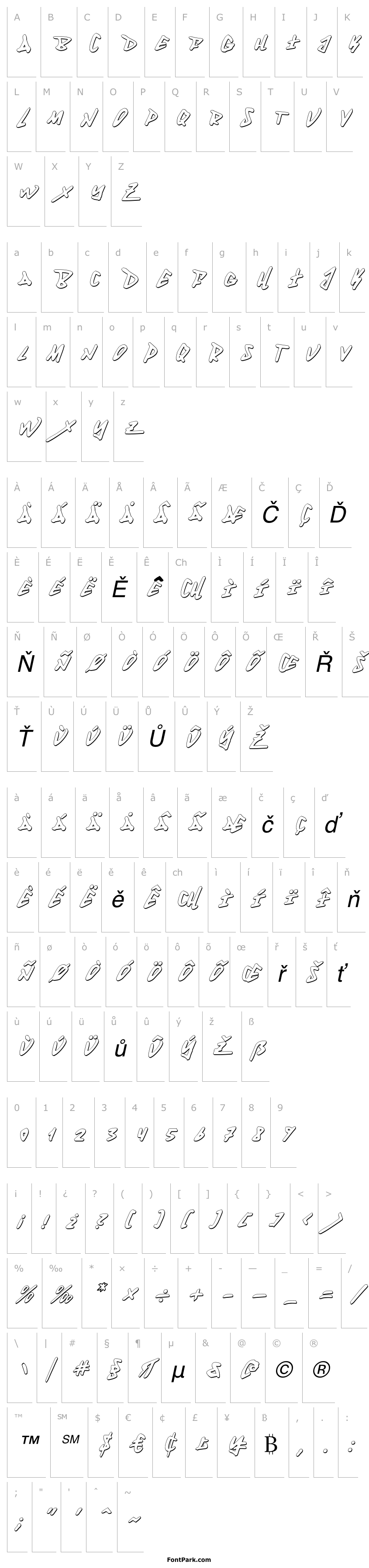 Přehled Fantom 3D Italic