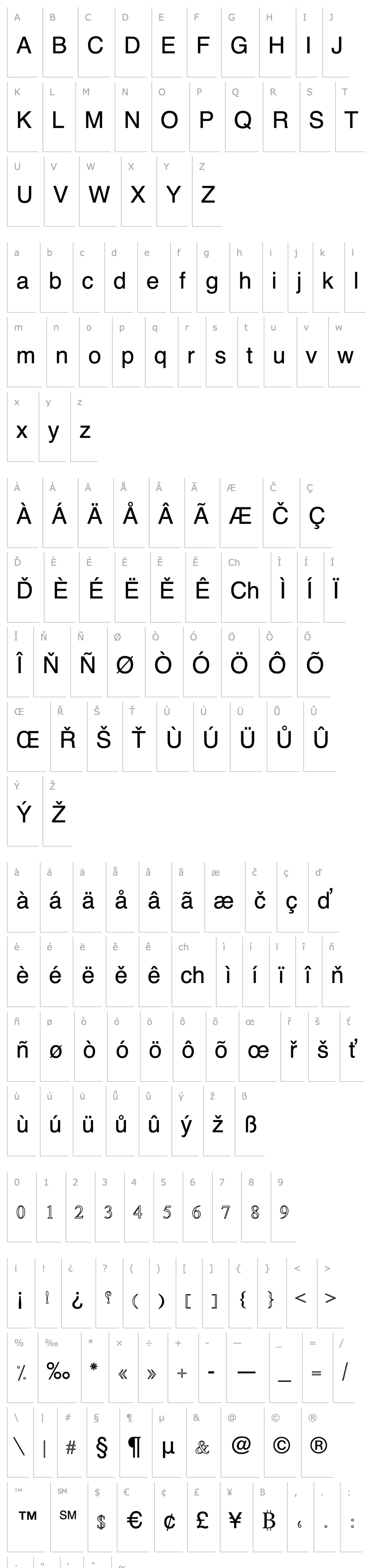 Přehled Farsi Simple Outline