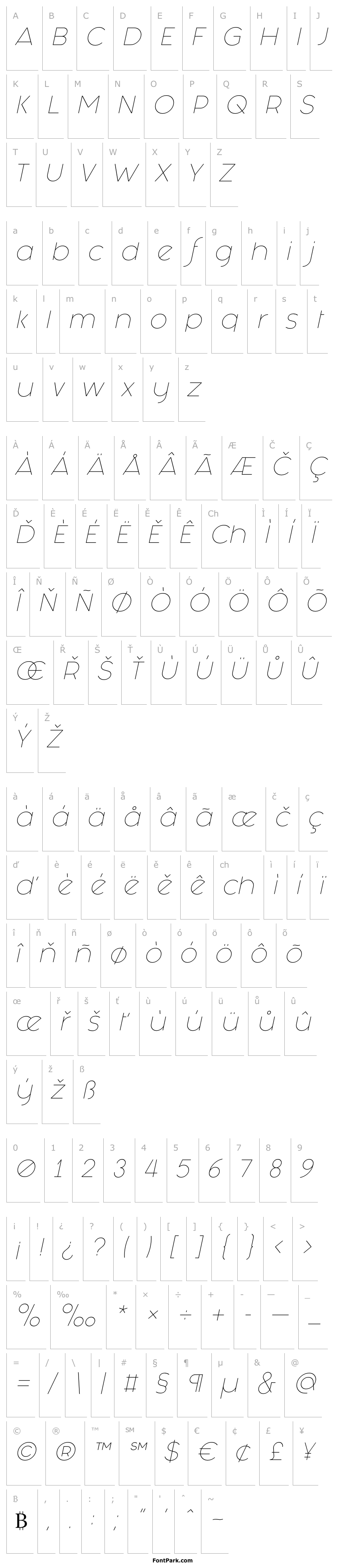 Přehled Fashion Fetish Light Italic
