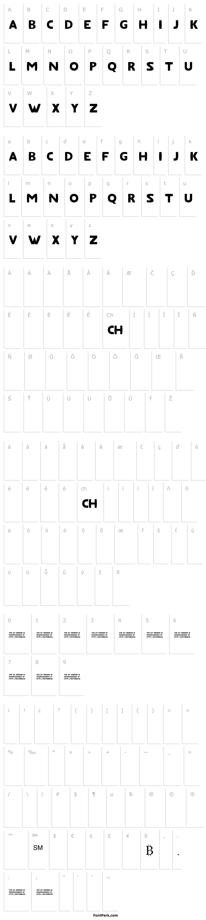 Přehled Fatfont