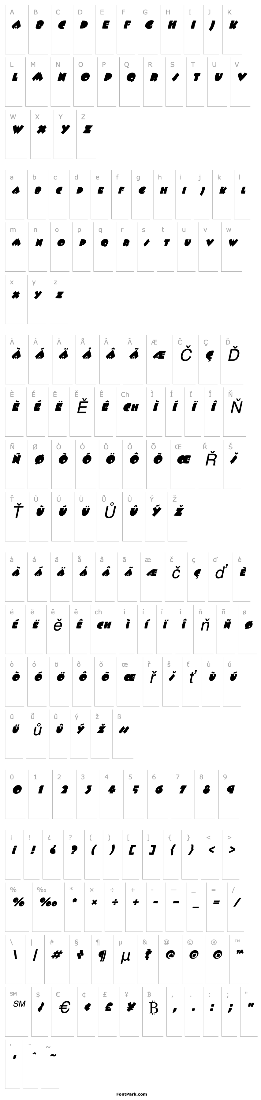 Overview Fatso Italic