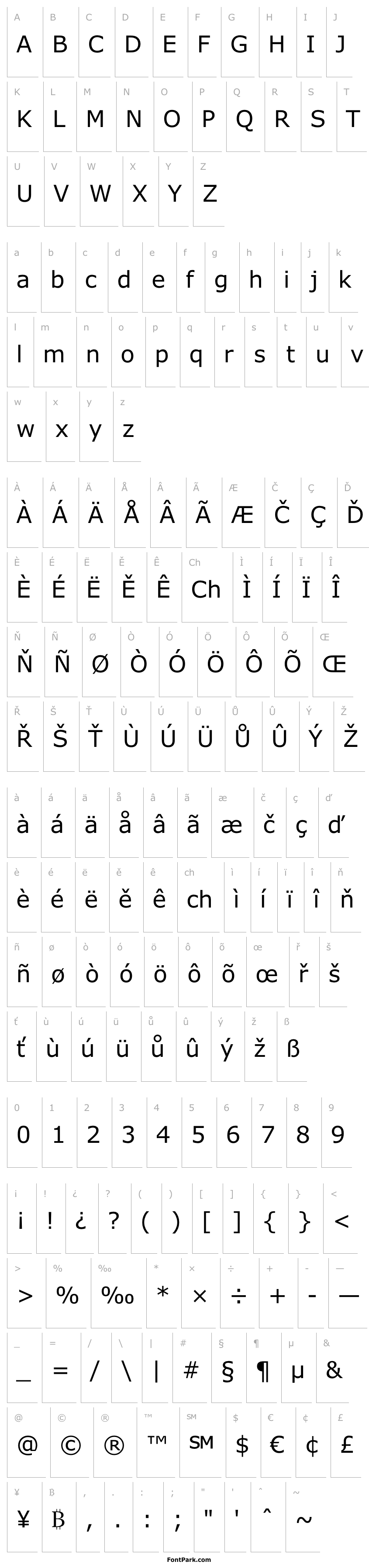 Overview Fattana Italic