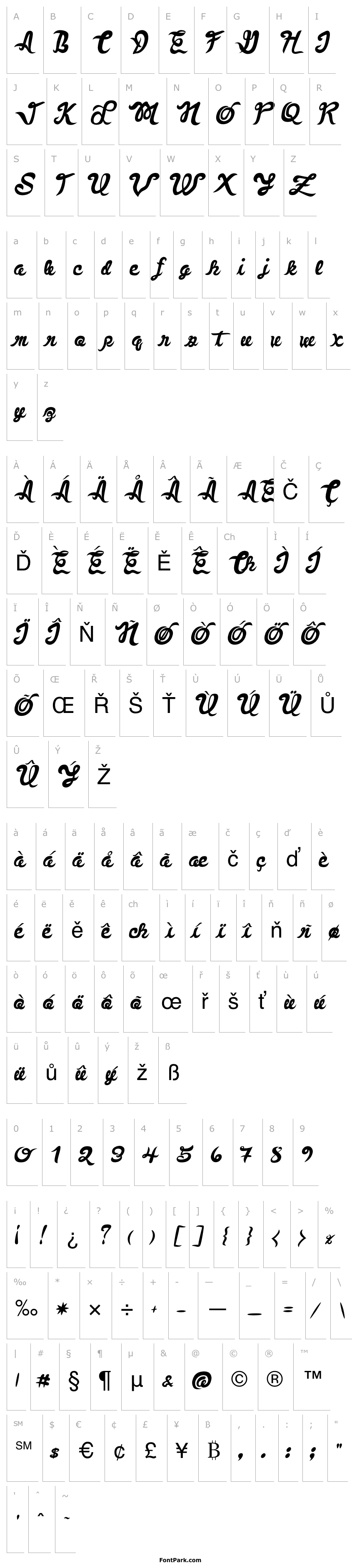 Přehled FauquierItalic