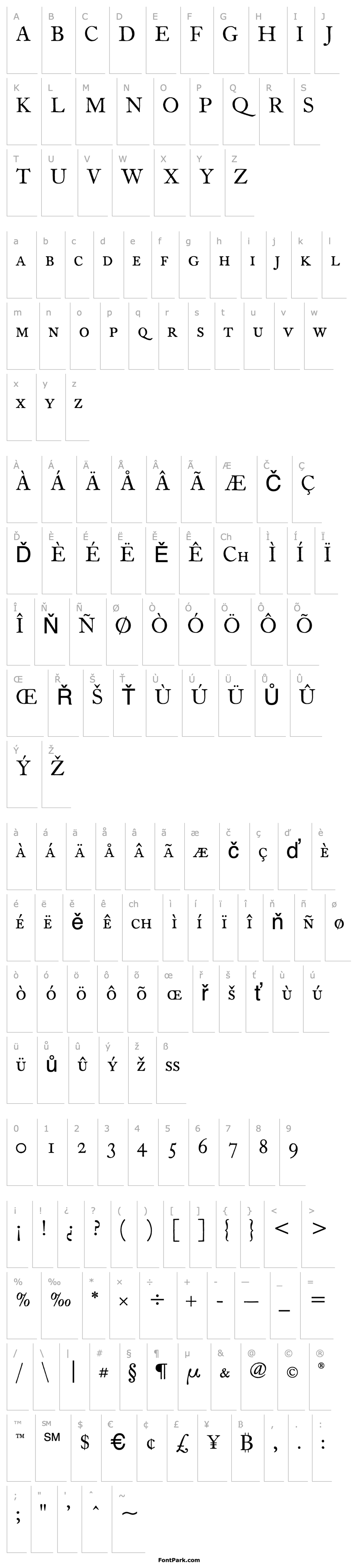 Overview FCaslonTwelveSCITC TT