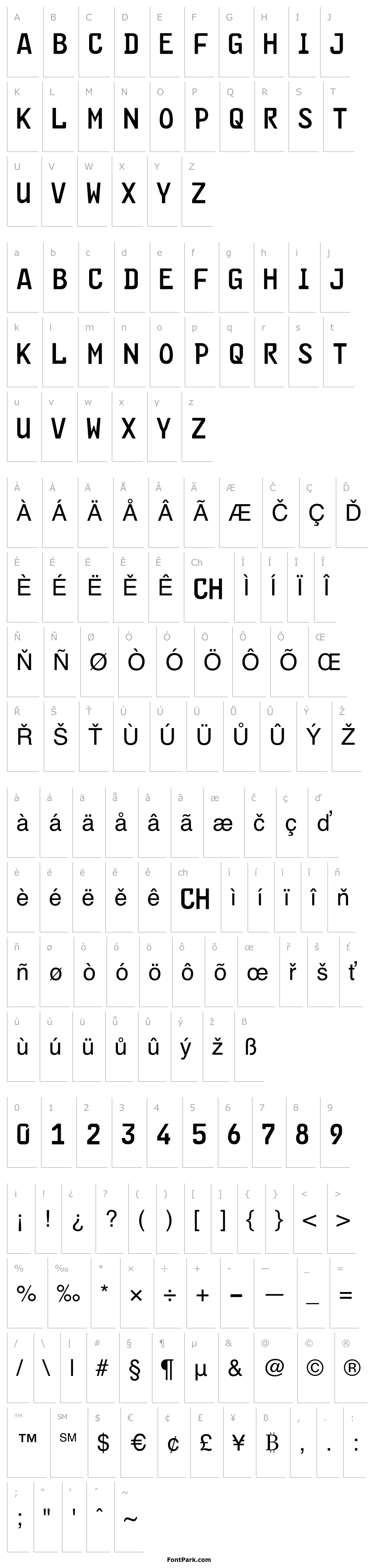 Overview FE-Font