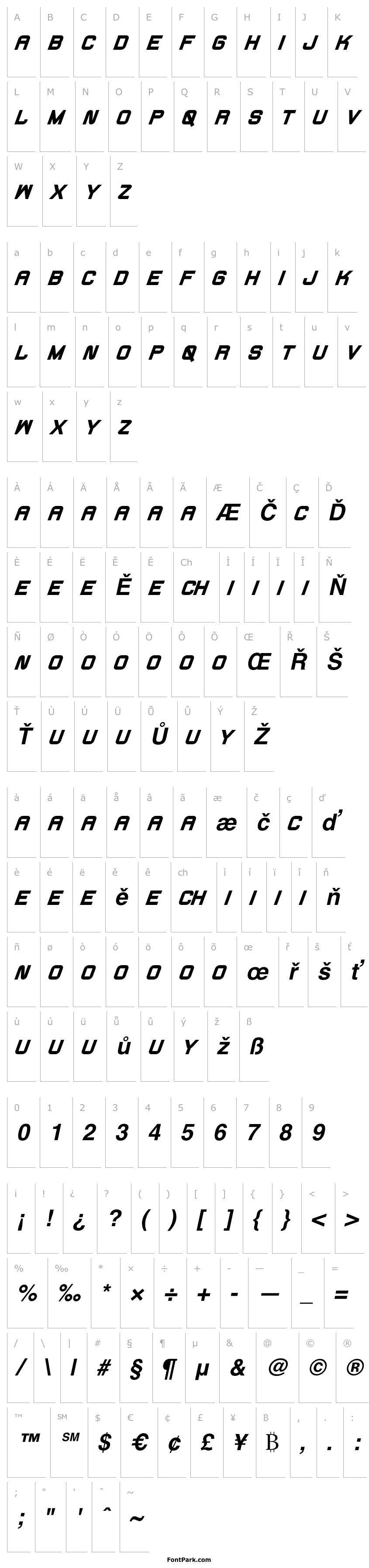 Přehled Fearcheer Demo Bold Italic