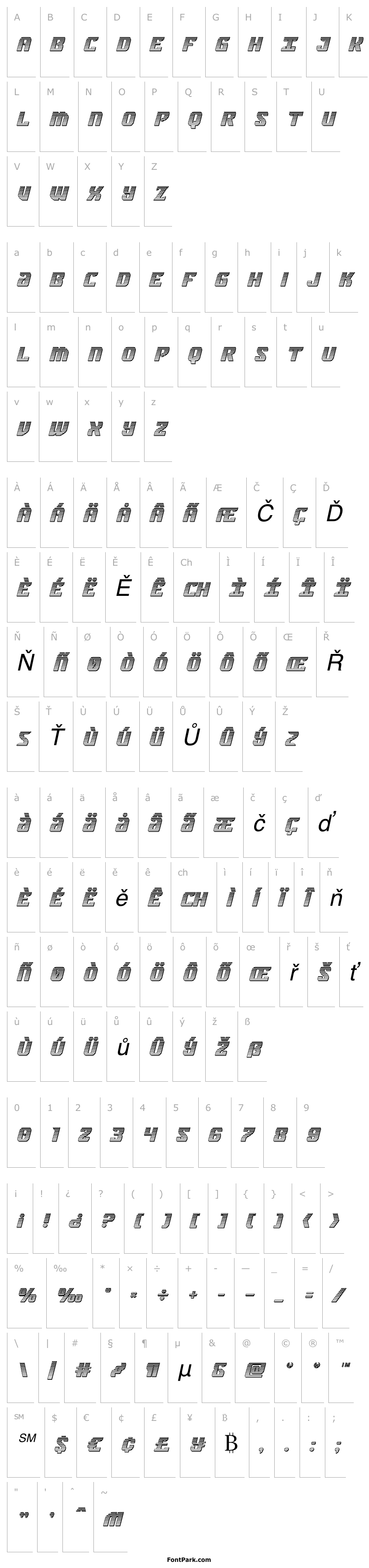 Overview Federal Blue Chrome Italic