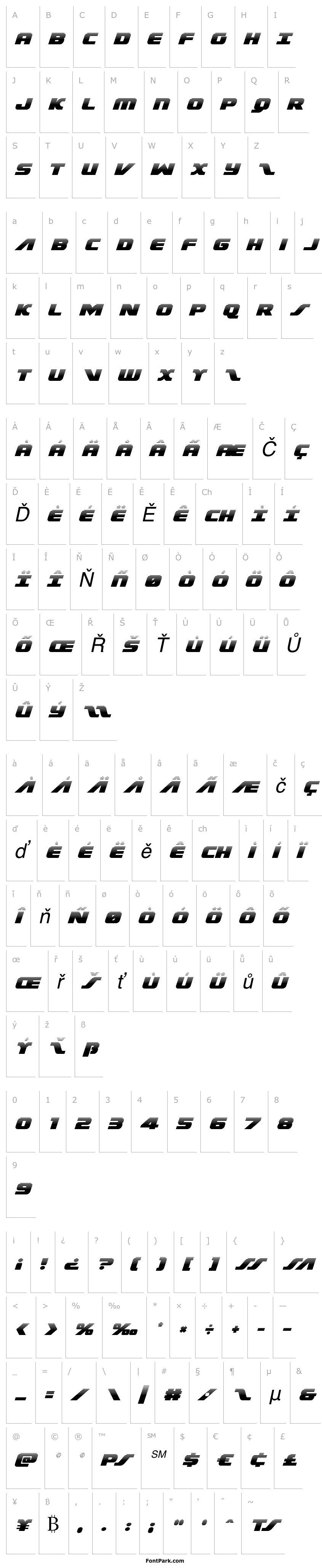 Přehled Federal Escort Halftone Italic