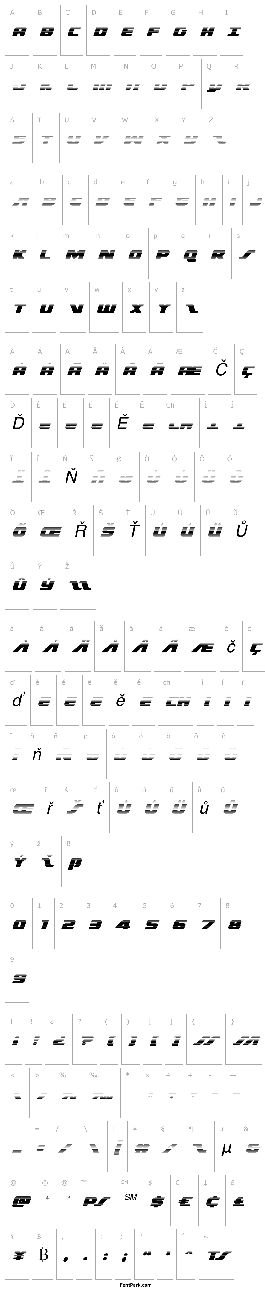 Overview Federal Escort Scanlines Italic
