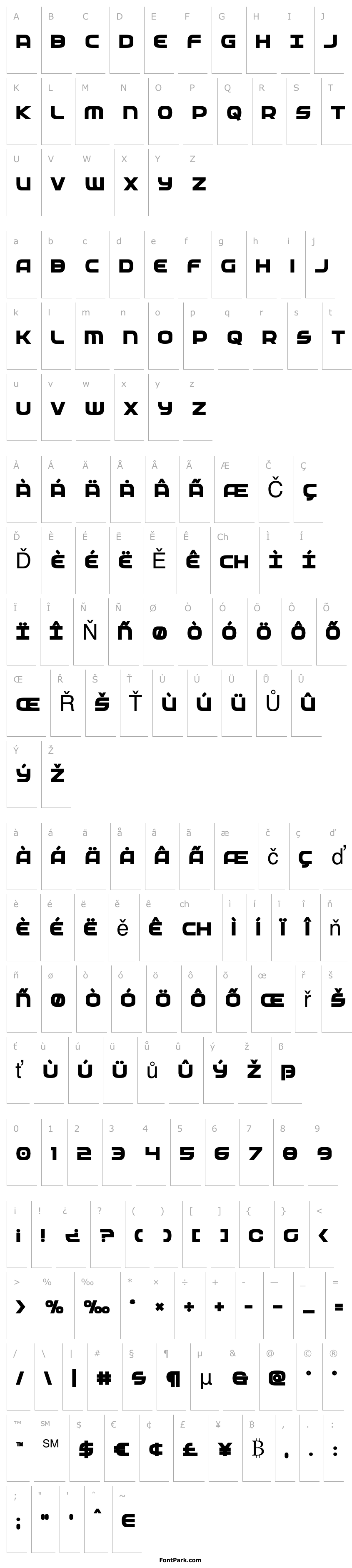 Přehled Federal Service ExtraBold