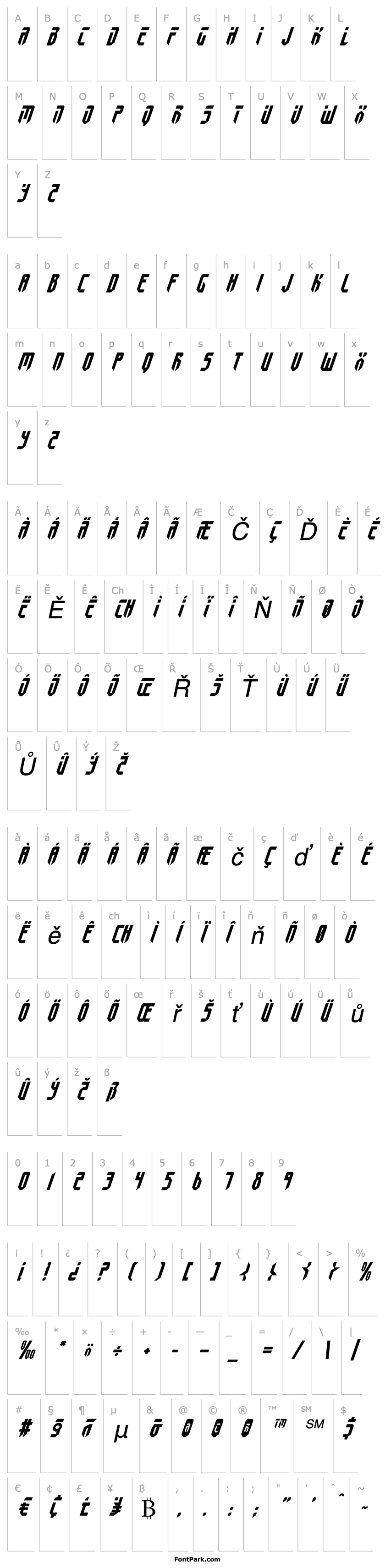 Overview Fedyral II Italic