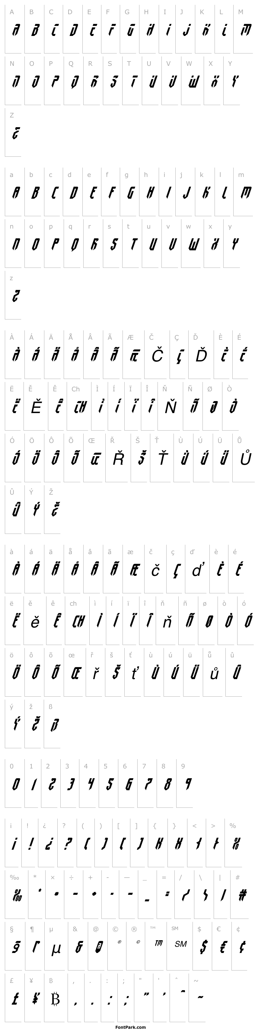 Overview Fedyral II Italic