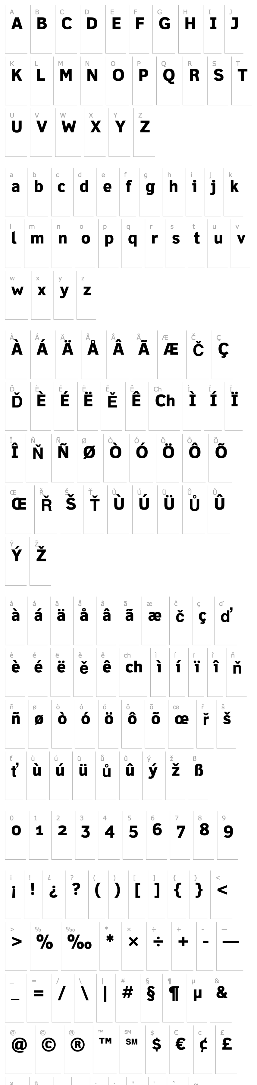 Overview FelbridgeStd-ExtraBold