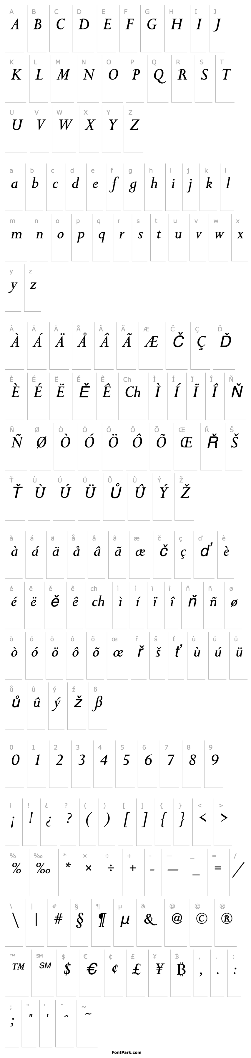 Overview Felicity Italic