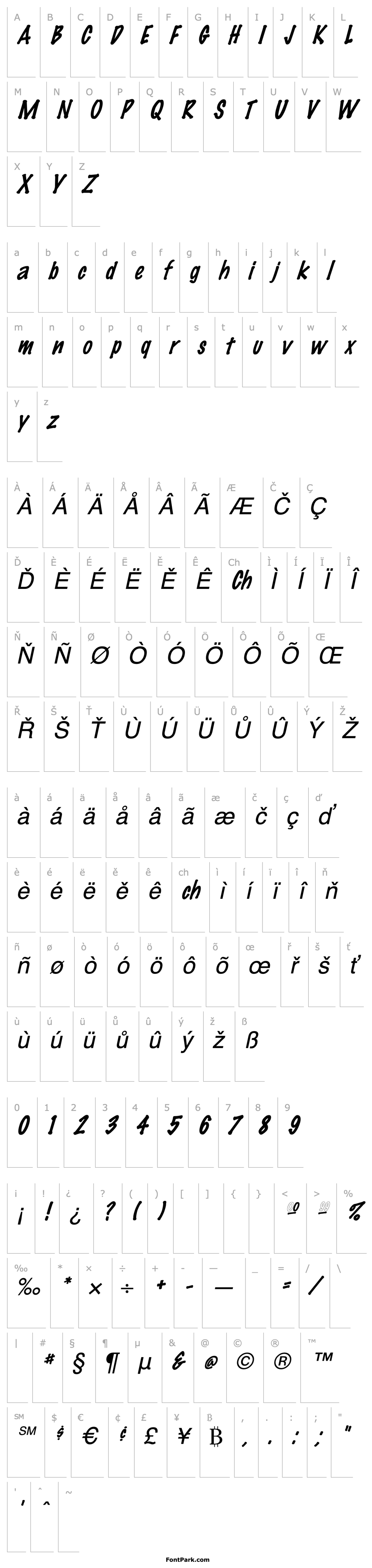 Overview FeltMark Italic