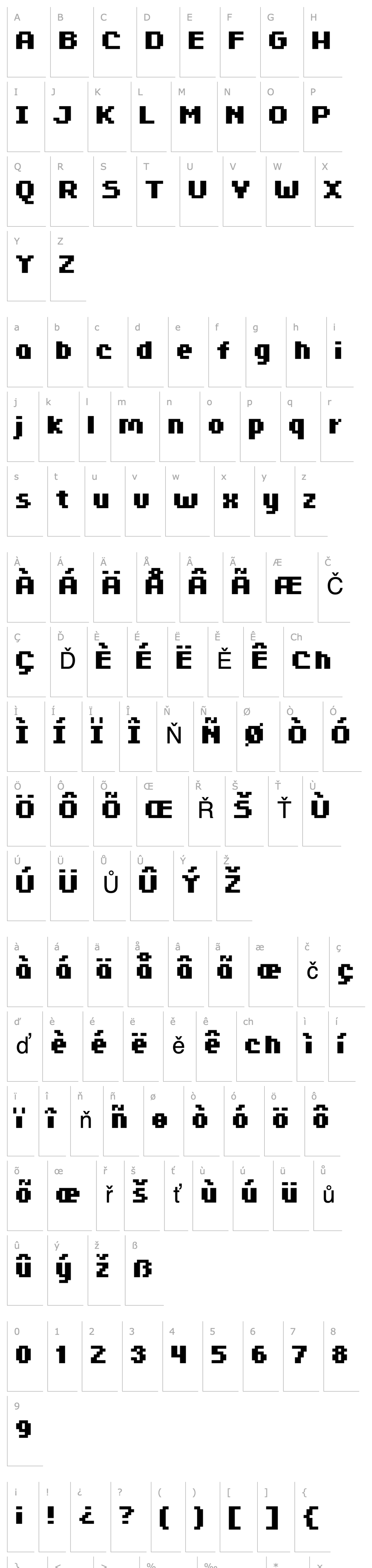 Overview FFF Minitower Bold Extended