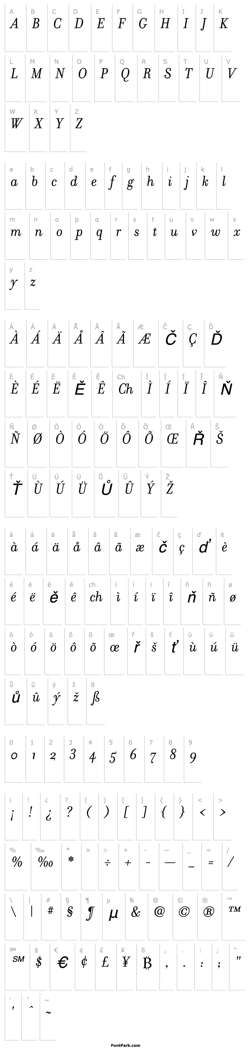 Overview FilosofiaItalic Italic