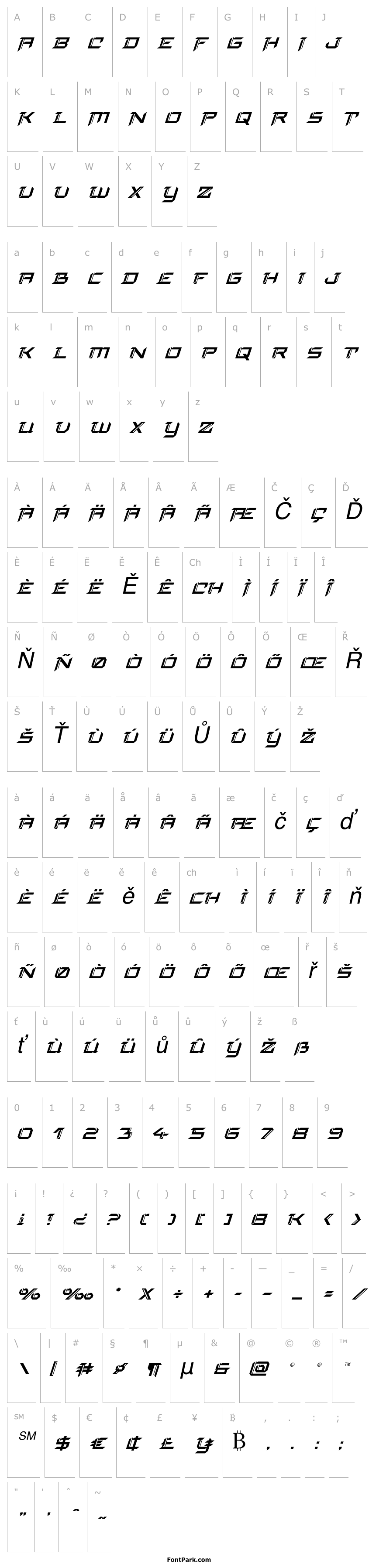 Přehled Final Front Super-Italic