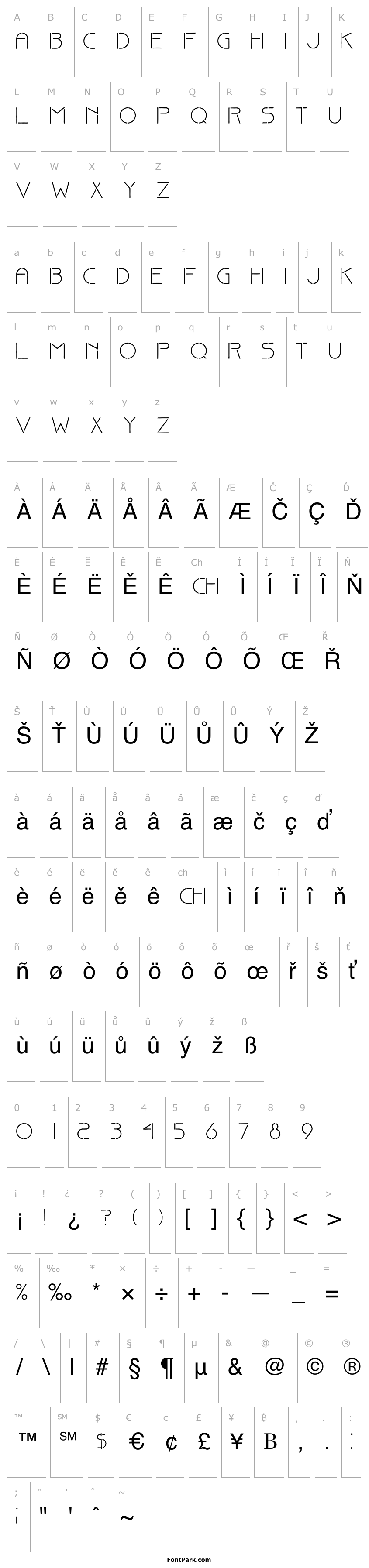 Overview Fine stencil fine