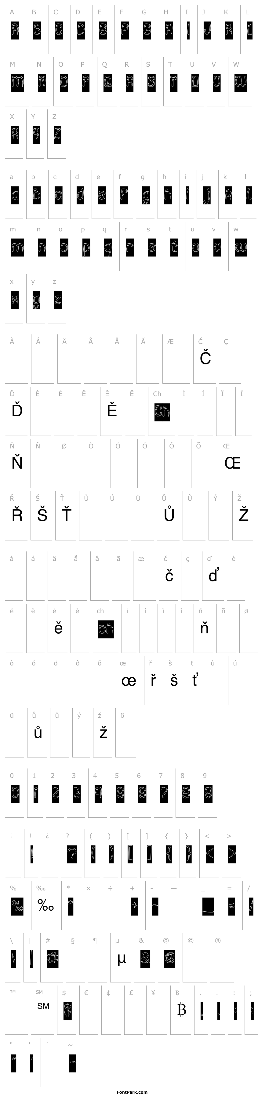 Přehled FISH BONE-Hollow-Inverse