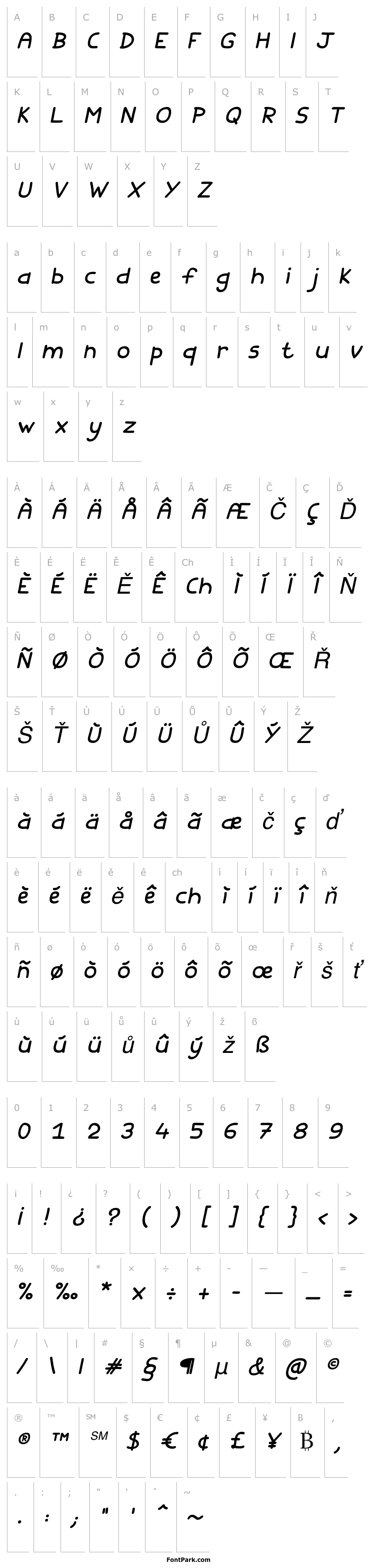 Overview FishesFriends-Italic