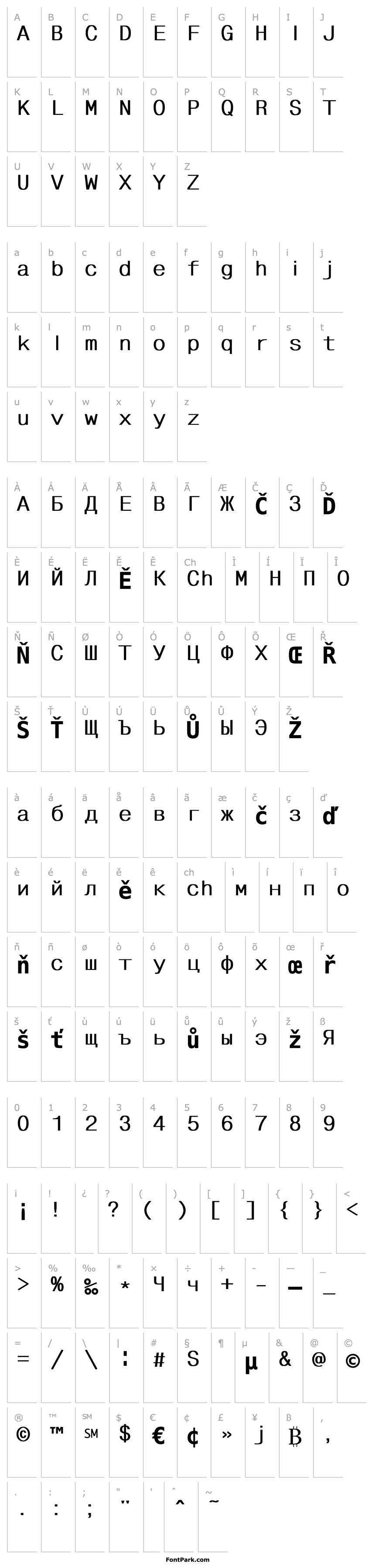 Overview FixHelvDL Bold