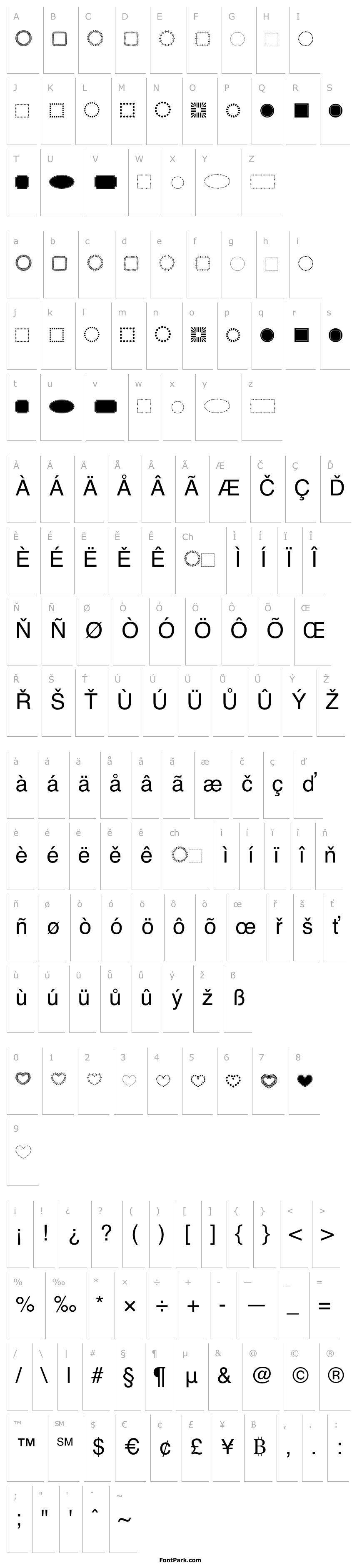 FL Fancy Frames Font | FontPark.com
