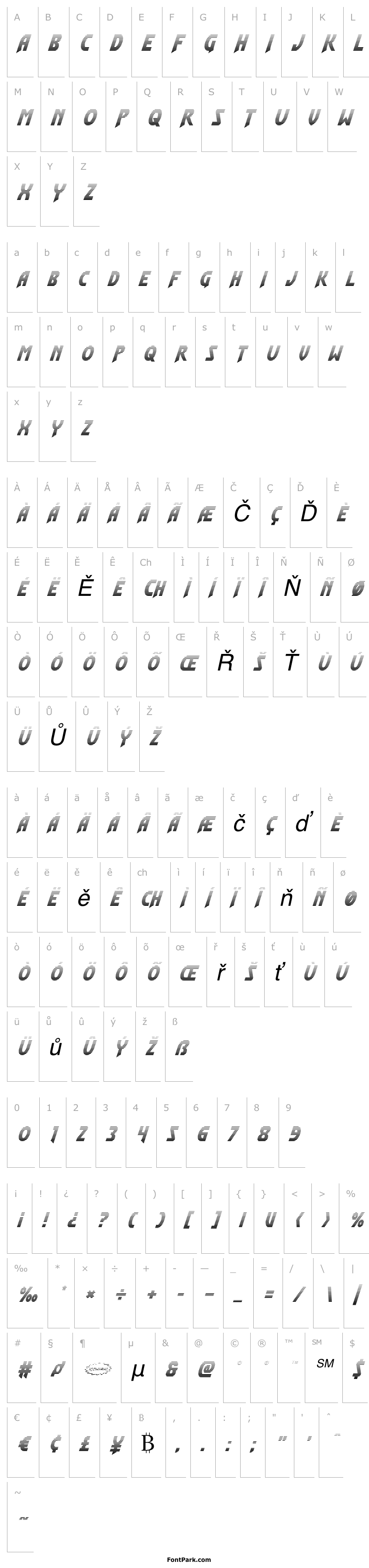 Overview Flash Rogers Gradient Italic