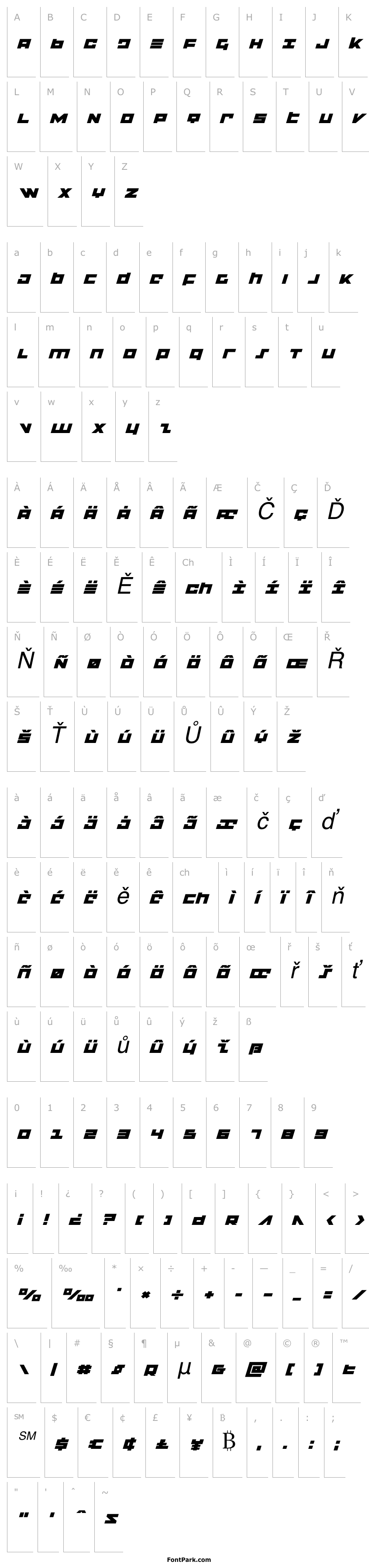 Overview Flight Corps Expanded Italic