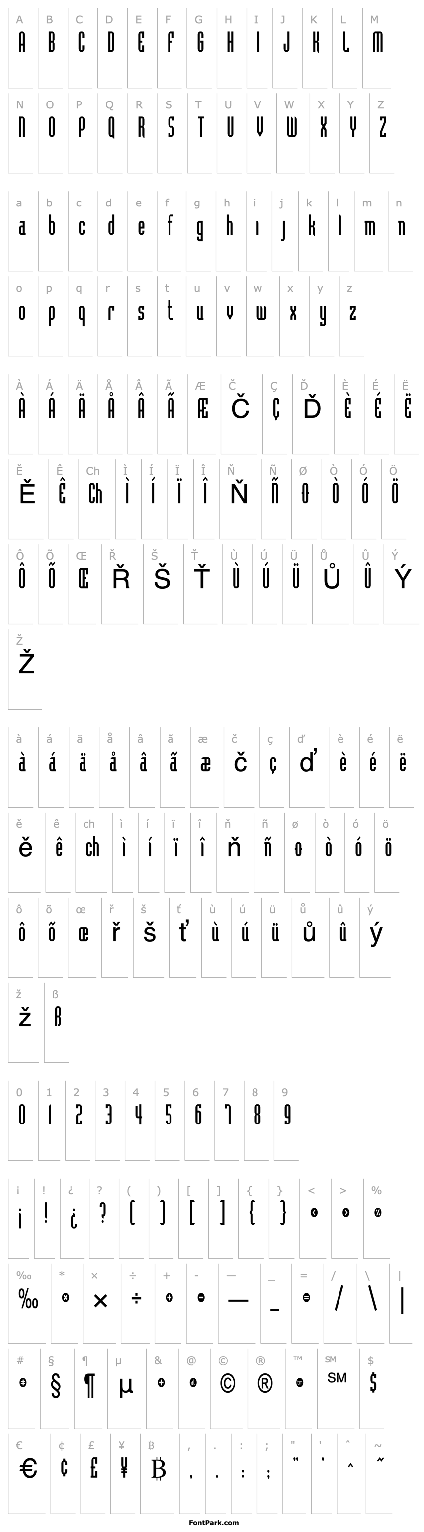 Overview Flintstone Condensed Normal