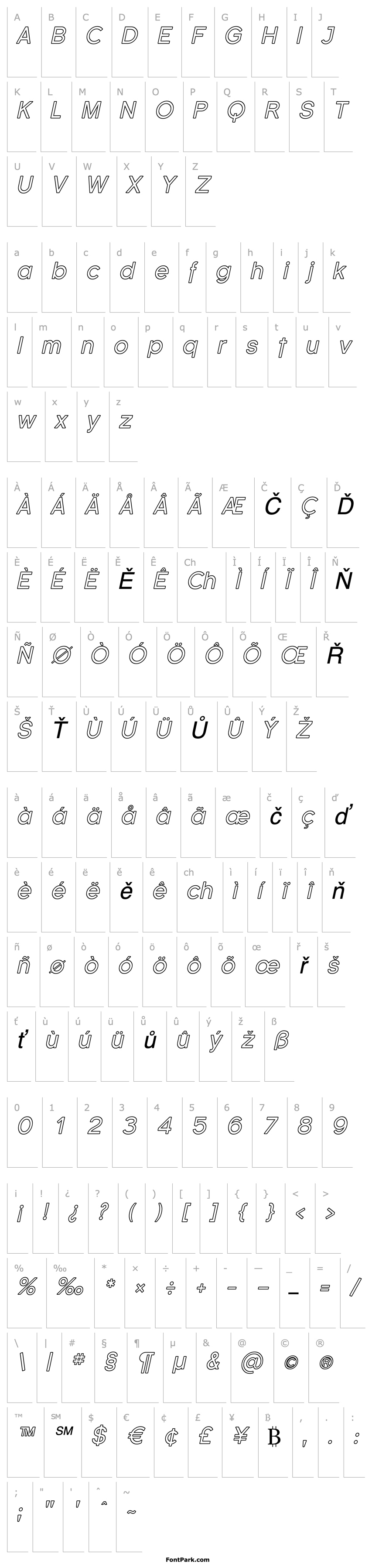 Overview Florencesans Outline Italic