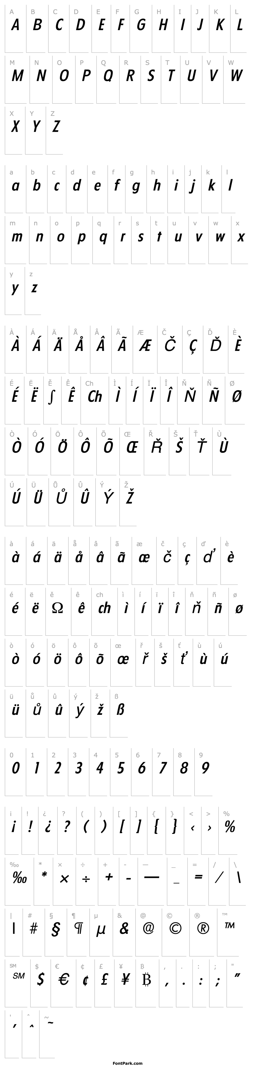 Přehled Florida-Serial-Medium-RegularItalic