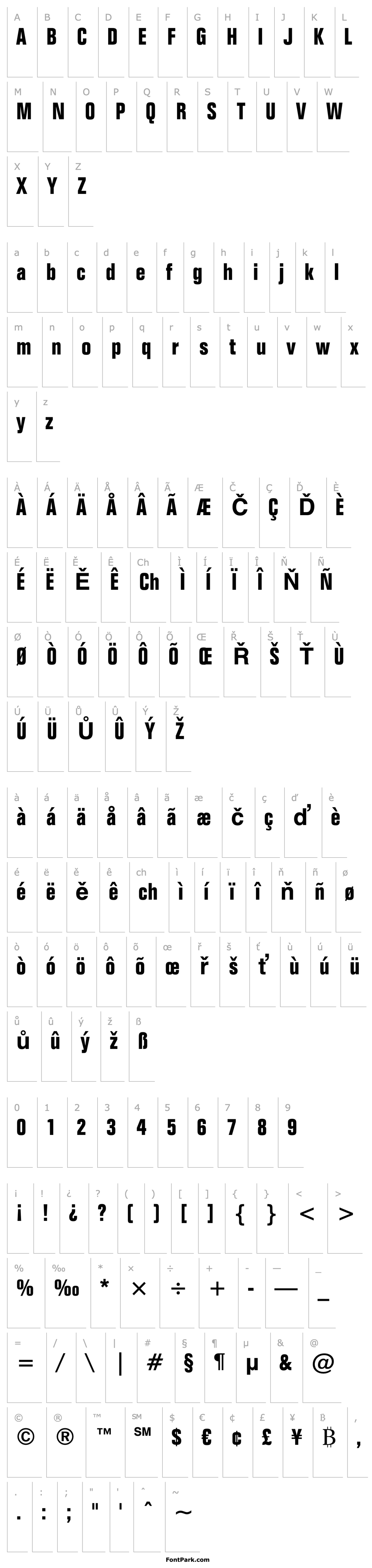 Overview FolioBT-BoldCondensed