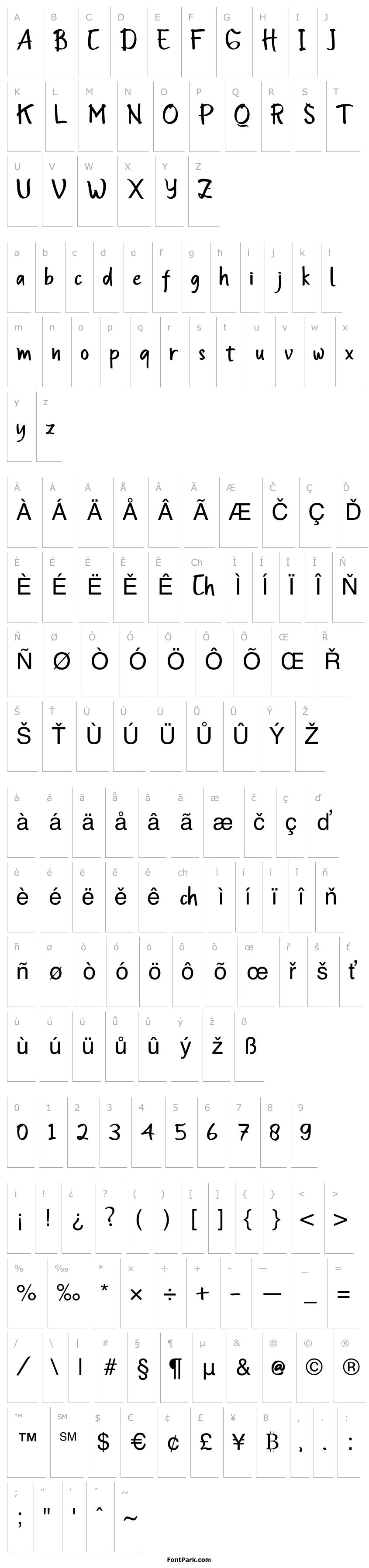Overview Font