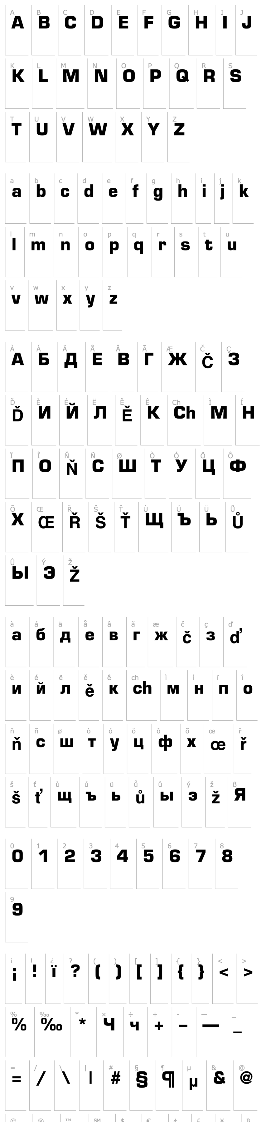 Overview font144