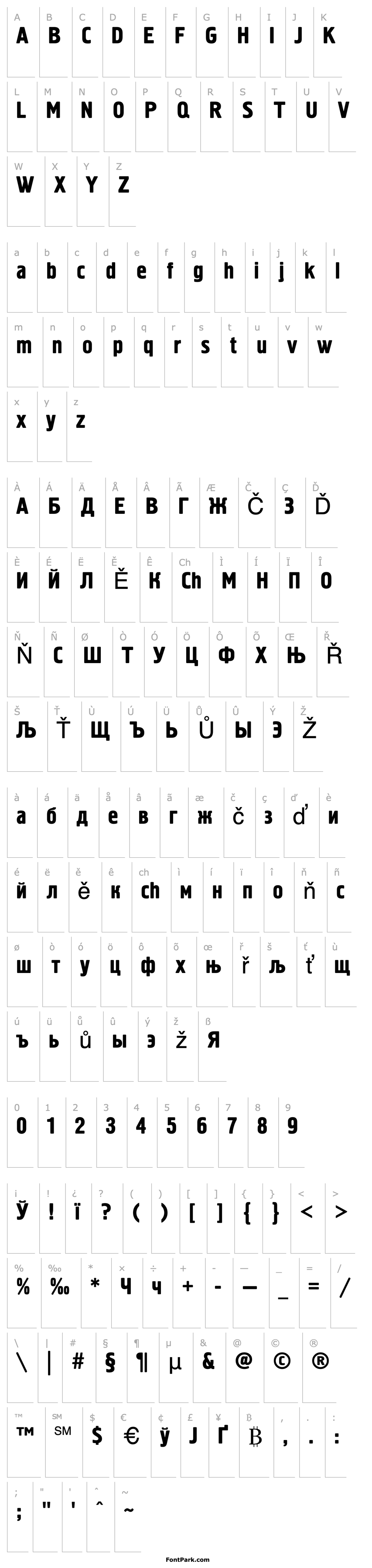 Overview font296