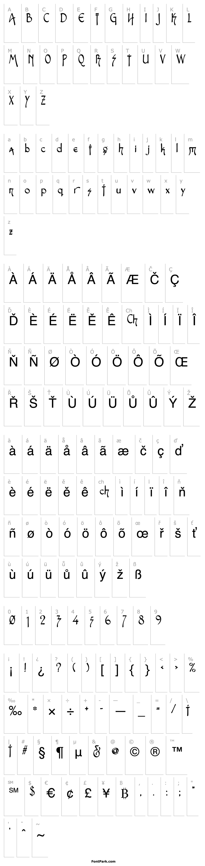 Přehled Fontasia Three Script