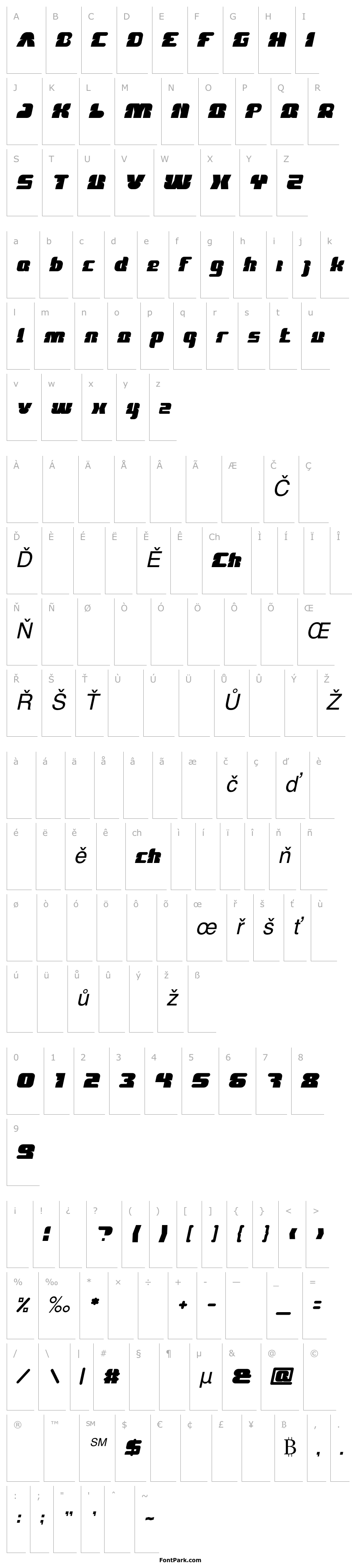 Overview FOREST JUMP Italic