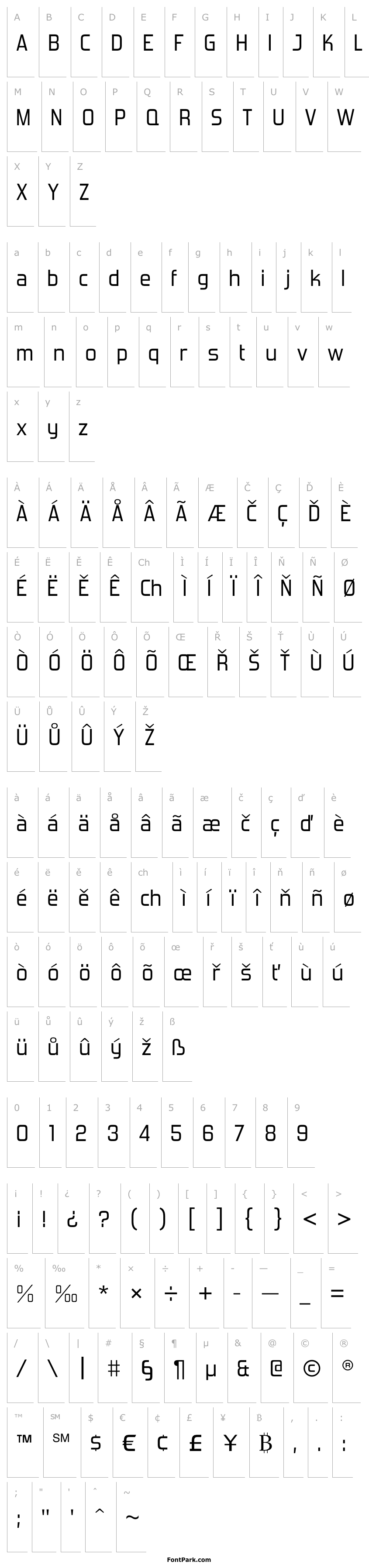 Přehled ForgottenFuturistRg-Regular