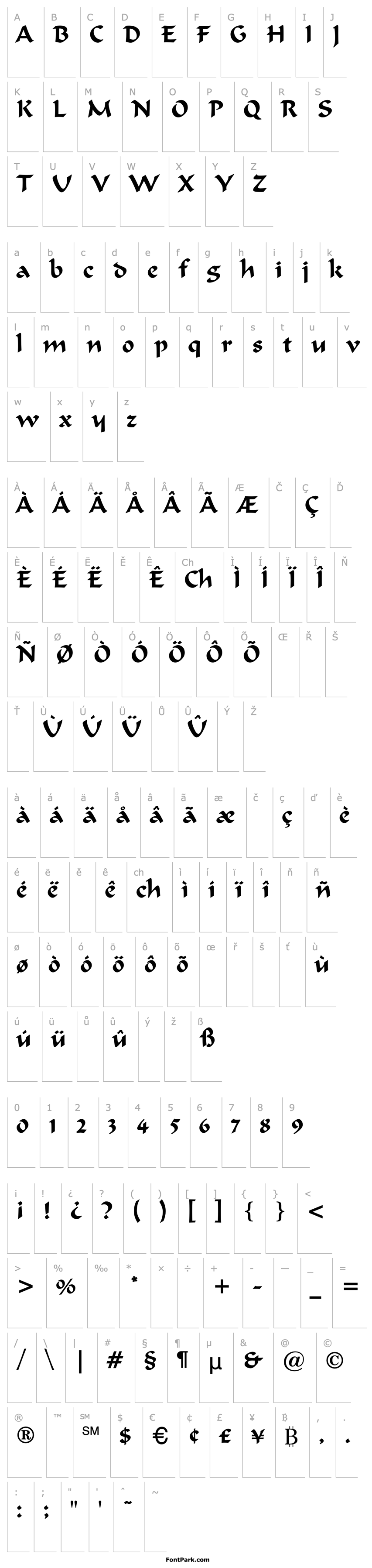 Přehled FormalistScript-Regular