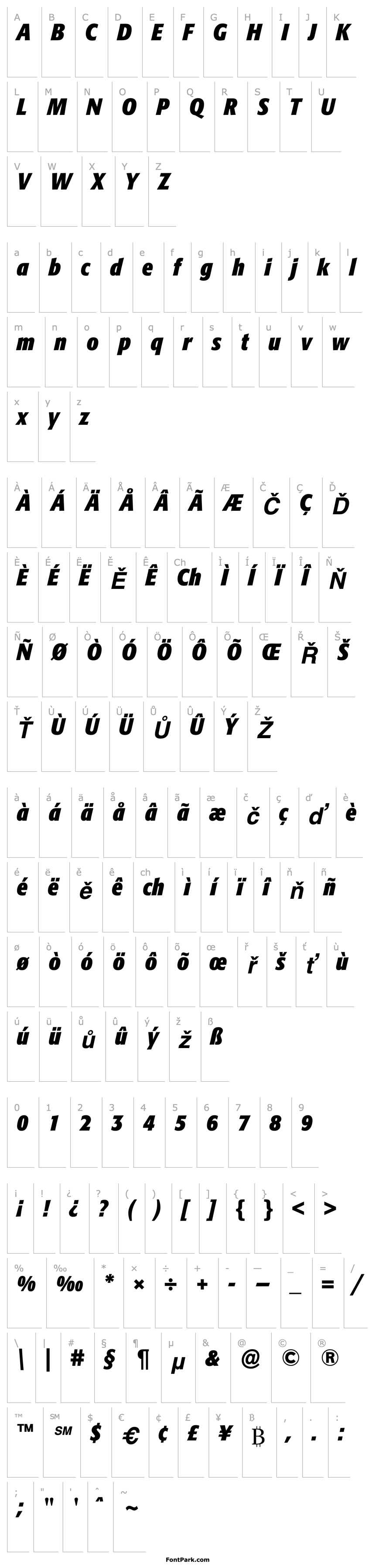 Overview Formata-Condensed Bold Italic