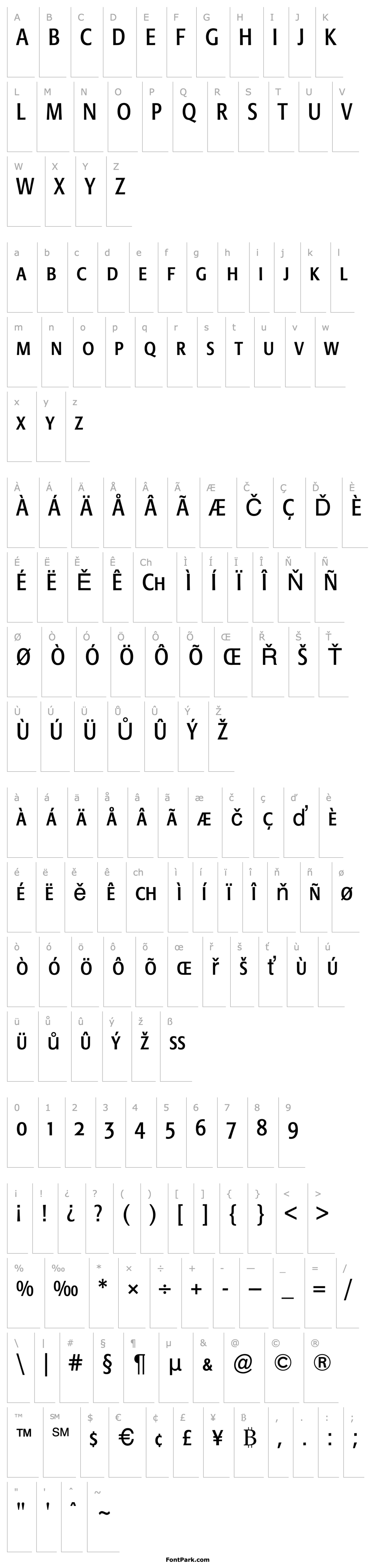 Overview Formata Condensed Small Caps & Oldstyle Figures