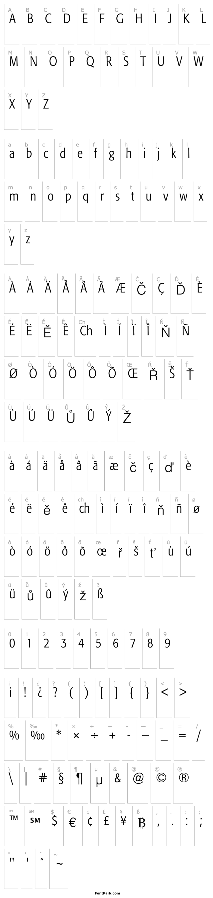 Overview Formata-CondensedLight