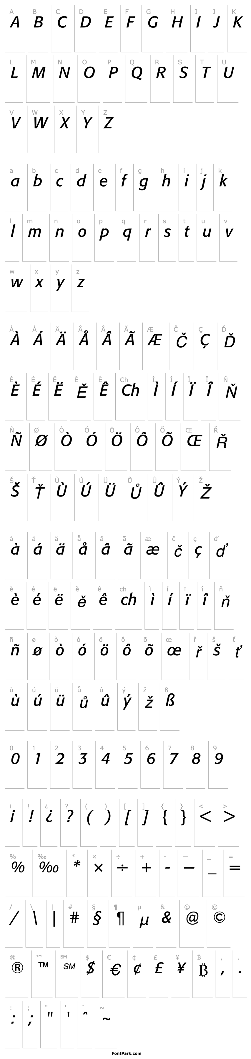 Overview Formata-Italic