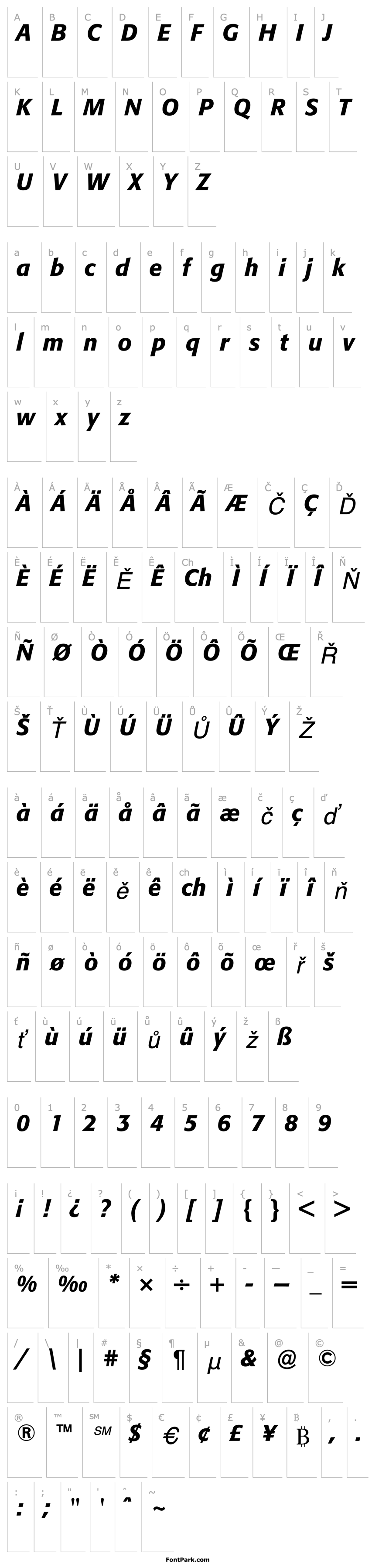 Přehled Formata-Medium Italic