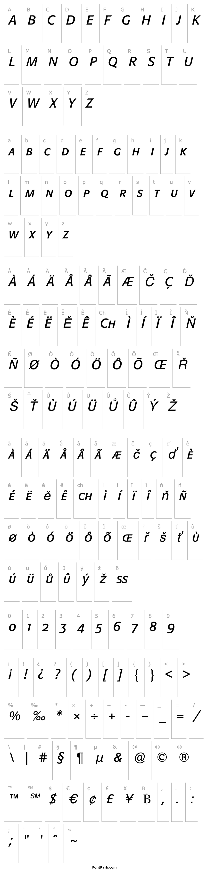 Overview FormataExpertBQ-Italic