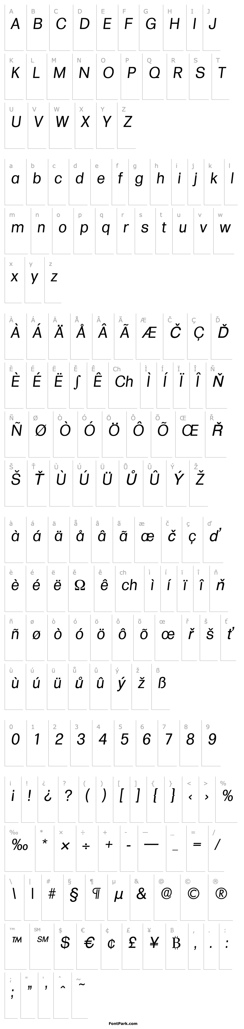 Overview Formula-Serial-RegularItalic