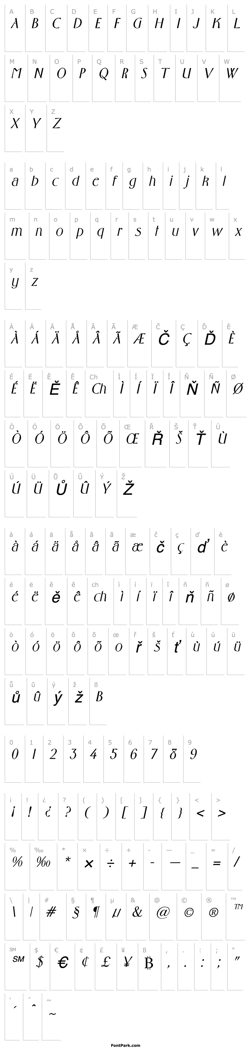 Overview Foster Italic