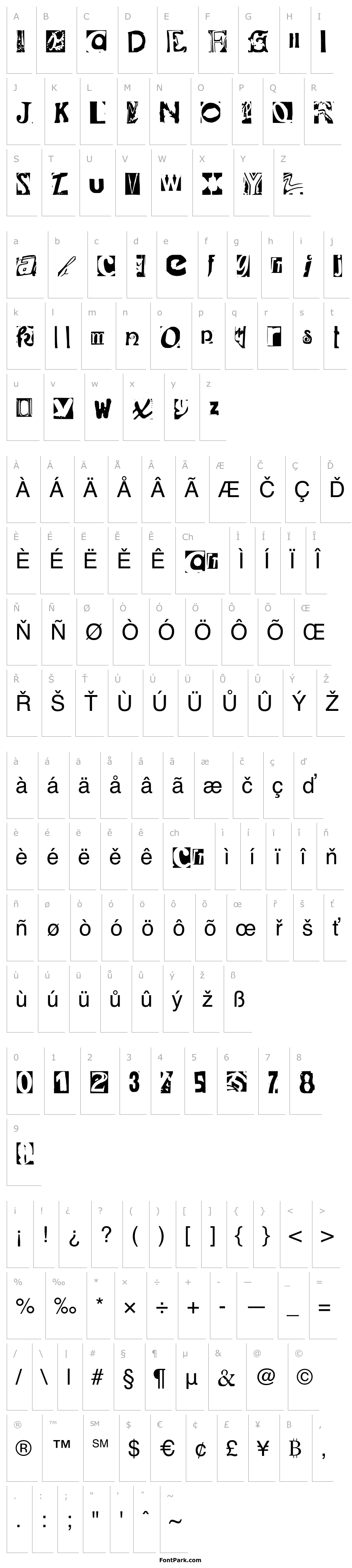 Overview Found Type Font Regular