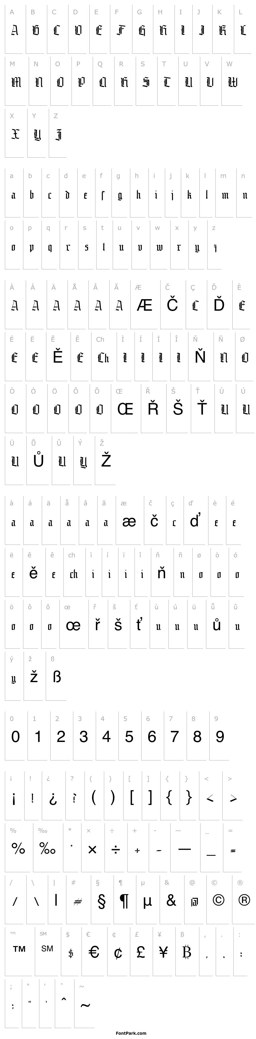 Přehled Fountencil DEMO Regular